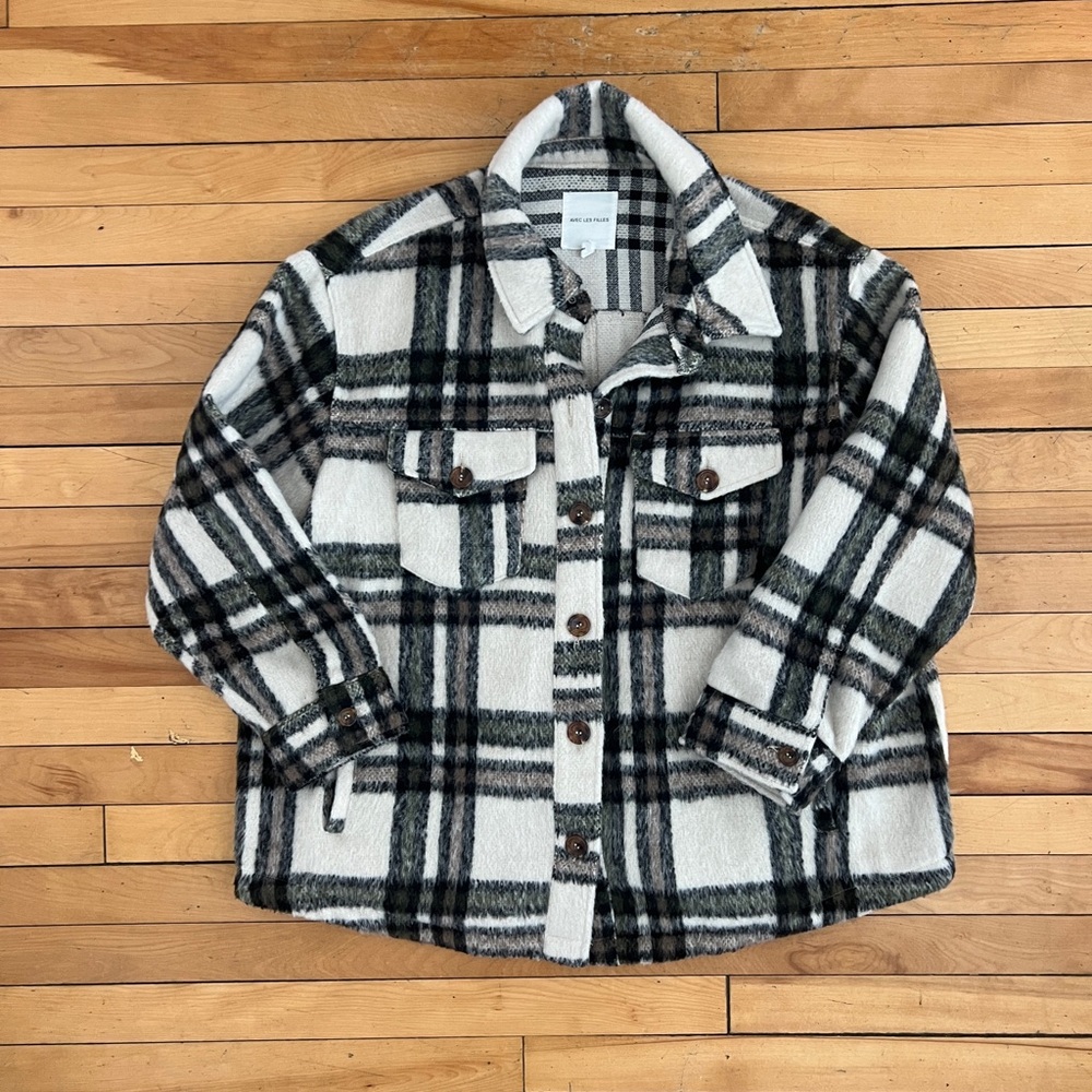 Avec Les Filles | Plaid Shirt Jacket